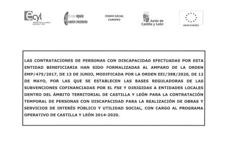 Imagen SUBVENCIÓN PARA CONTRATACIÓN DE PERSONAS CON DISCAPACIDAD